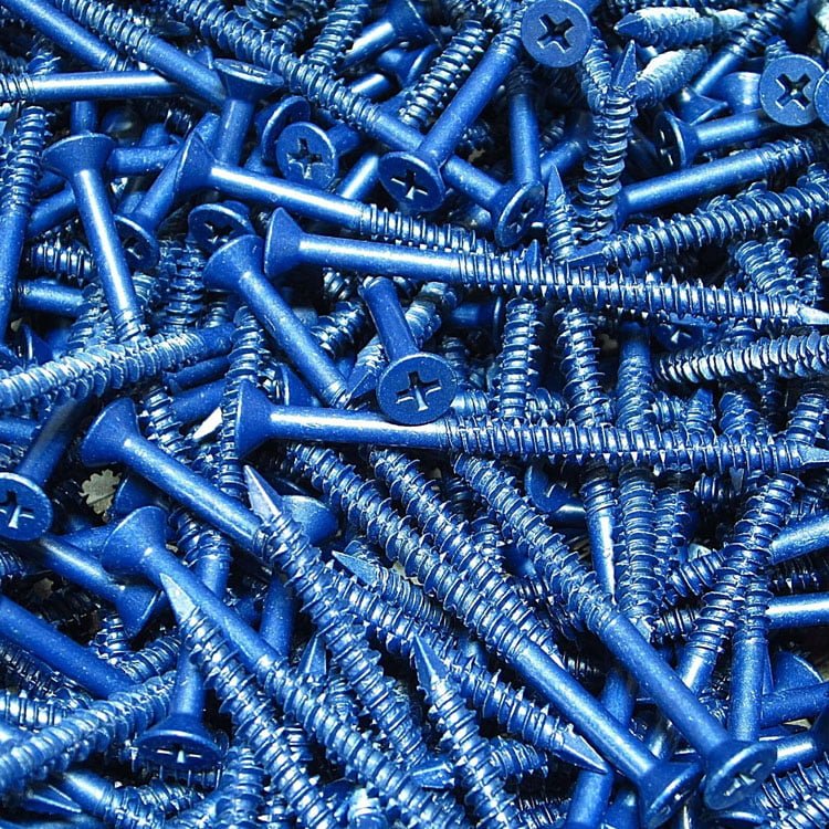Cuntersunk Concrete Screws in Ruspert Finish