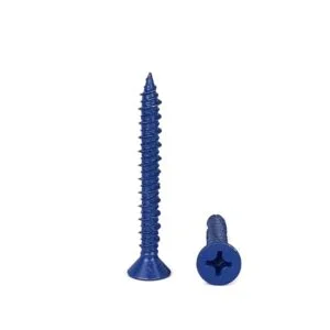 Countersunk Head Concrete screw Blue Ruspert CSK concrete screw with Ruspert coating for concrete fastening