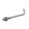 steel j hook bolt for structural support installation