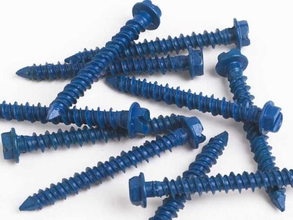 Slotted Concrete Screw 1 Slotted Concrete Screws in Ruspert Finish