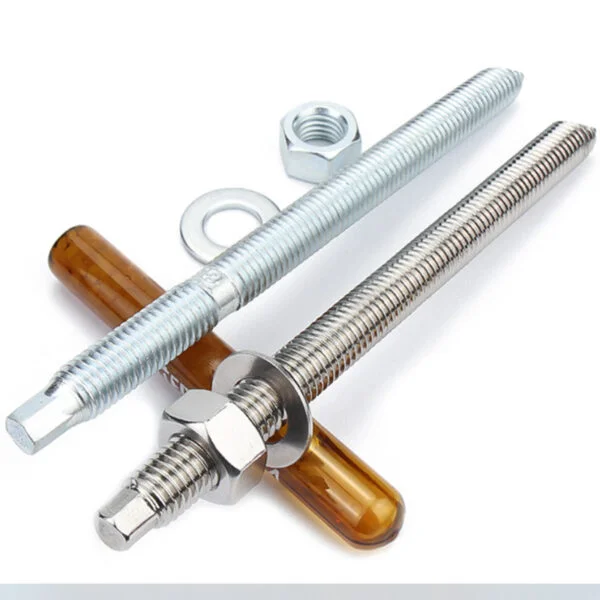 chemical stud anchor with zinc plated and stainless steel options